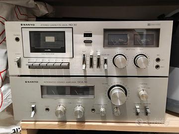 Amplificatore Integrato Sanyo DCA 30 e Sanyo RD 30