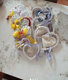 Cuori in legno decorativi 