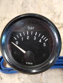 Manometro pressione olio VDO 5 bar usato + acc.ri