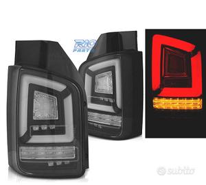 FANALI PER VOLKSWAGEN VW T5 10-15 NERI FULL LED DI