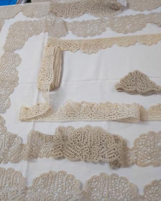 Pizzo a Tombolo ARTIGIANALE per finiture TOVAGLIE
