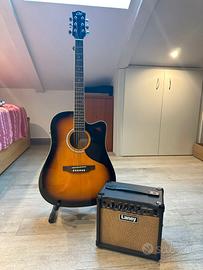 Chitarra acustica Eko Ranger + Amplificatore Laney