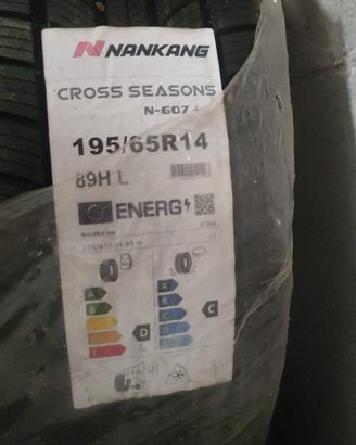 4 gomme Nankang 4 stagioni 195/65 R14 nuove