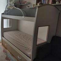 Letto a castello due piazze bambini