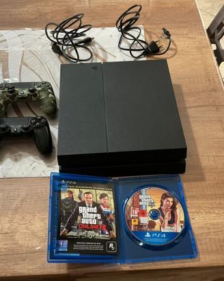 Ps4 con due controller e gta5, trattabile