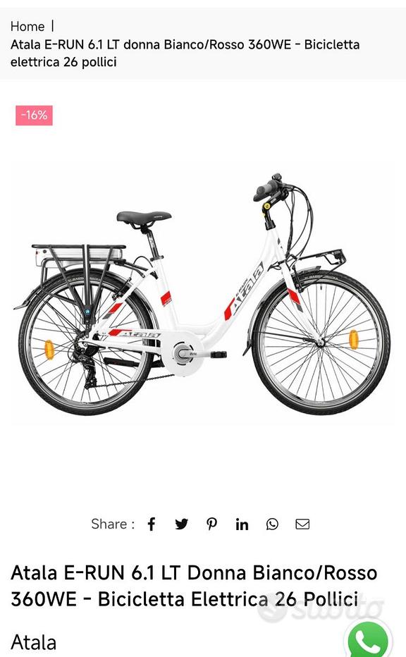 Bike Elettrica Atala Urban Bike CittÃ Uomo 28 Atala Bici Elettrica