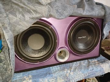 subwoofer doppio 32 cm 800 watt  