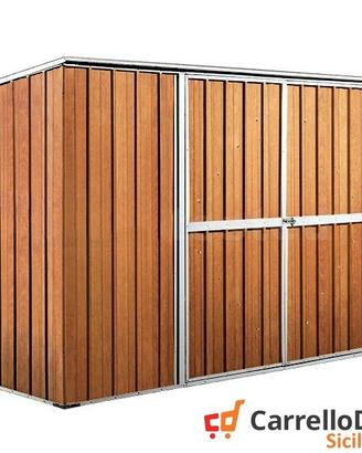 Casetta giardino in Acciaio 345x186 fin legno