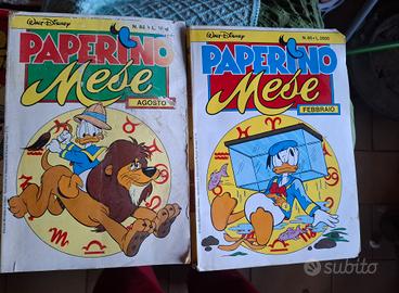 fumetti Paperino agosto n 86  mese febbraio n 80
