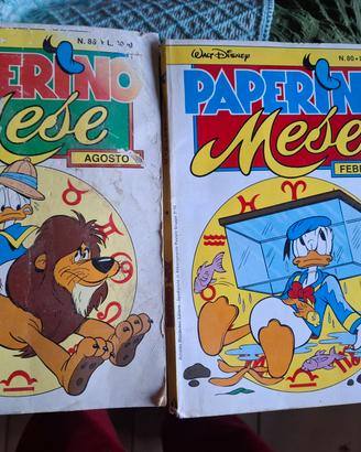 fumetti Paperino agosto n 86  mese febbraio n 80
