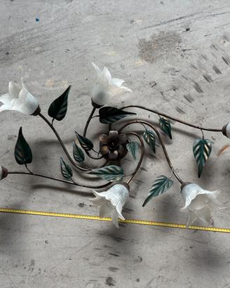 Lampadario in ferro battuto