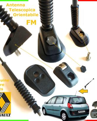 RENAULT® SCENIC II MK2★SET ANTENNA FM TELESCOPICA★