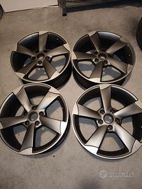 Cerchi lega 17 pollici per Audi + 4 tappetini omag