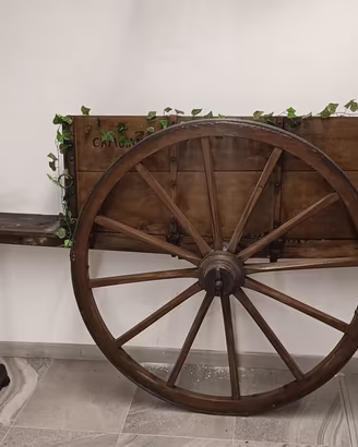 Carro antico, ruota scale