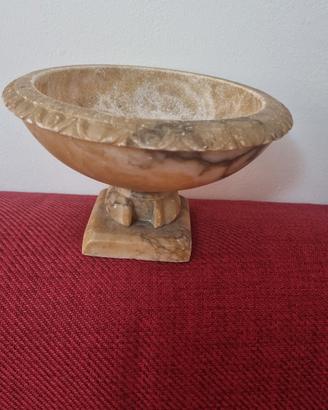 antica acquasantiera/alzatina in marmo