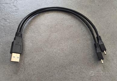 Cavo sdoppiatore USB 2.0  n.2 micro-B USB