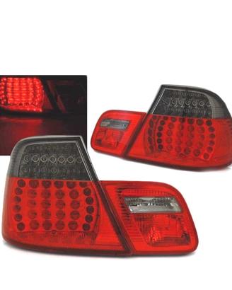 FANALI BMW E46 COUPE 03-07 LED ROSSO AFFUMICATO LO
