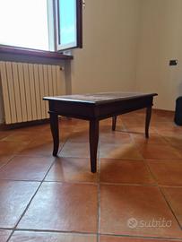Tavolo da salotto in legno stile arte povera +vano