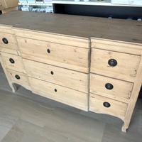 Comò tre cassetti shabby chic