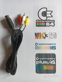 Cavo Audio Video Commodore C64 VIC20 Plus/4 c16
