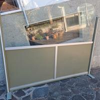 paravento in alluminio 