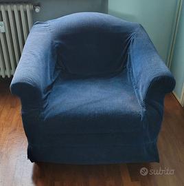 Poltrona letto blu