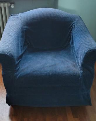Poltrona letto blu