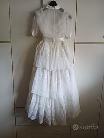 Abito da sposa Vintage 1982 - Stile Romantico/Lad 
