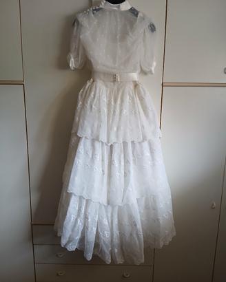 Abito da sposa Vintage 1982 - Stile Romantico/Lad 