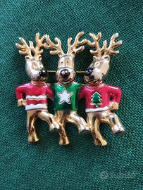 Spilla 3 renne che ballano, super!