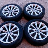 CERCHI E GOMME 17 ORIGINALI VW COD:545