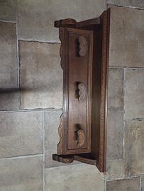 appendiabiti in legno vintage