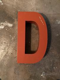 Lettere insegna metallo vintage industrial