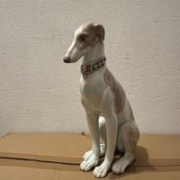 Scultura in ceramica Levriero Pensieroso - Lladrò