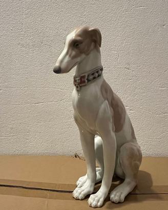 Scultura in ceramica Levriero Pensieroso - Lladrò