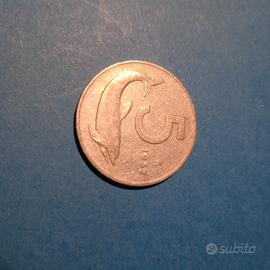 5 lire del 1952, rara.