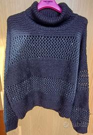 Maglione collo alto Mimi Mua Firenze traforato