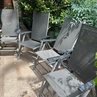 4 sedie in alluminio