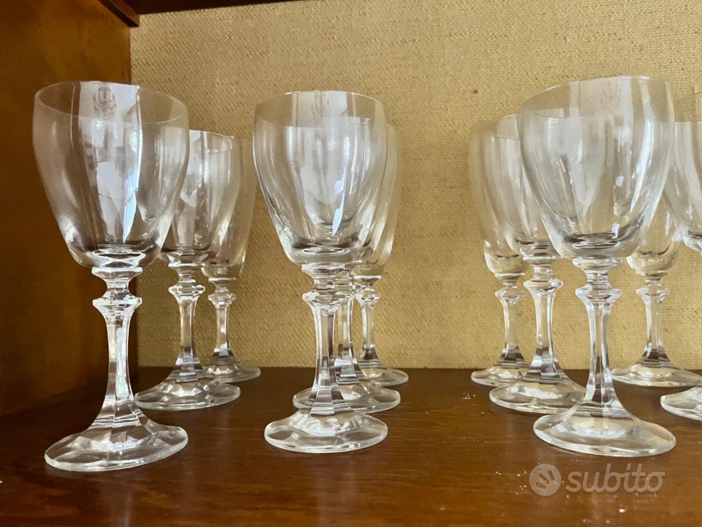 Servizio bicchieri a calice di cristallo da 12 - Arredamento e Casalinghi  In vendita a Terni