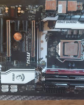 Motherboard Msi Krait gaming, I5 6600k, 16Gb  DDR4