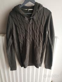 maglione con cappuccio piazza Italia 