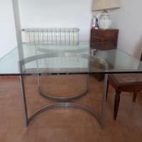 Tavolo anni 70 design Cristallo Vintage