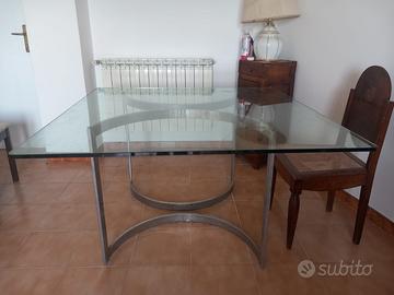 Tavolo anni 70 design Cristallo Vintage