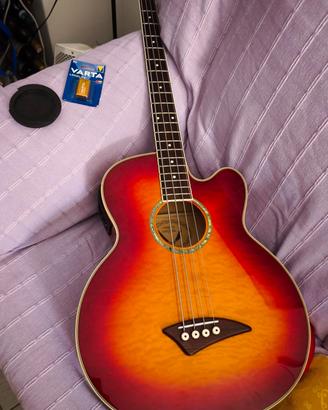Basso acustico Dean Performer in acero quilted
