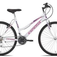 Bicicletta Esperia MTB, Donna, Bianco, 26 Pollici
