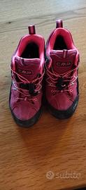 Scarpe da montagna bambina rosa CMP 34