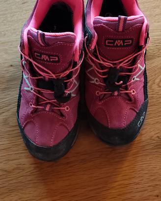 Scarpe da montagna bambina rosa CMP 34