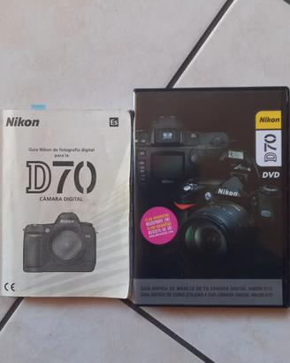 Manuale e CD istruzioni x Nikon d70  in spagnolo