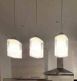 Lampadario in vetro