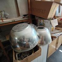 lampadari industriali in acciaio 